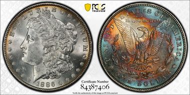 1886 $1 MS64