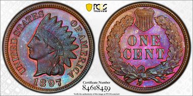 1897 1C MS65BN