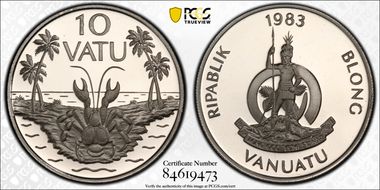 1983 10 Vatu PR69DCAM