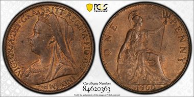 1900 1D S-3961 MS64RB