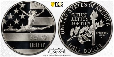 1992-S 50C Olympic PR70DCAM