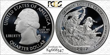 2017-S 25C George R. Clark NP-Silver PR70DCAM