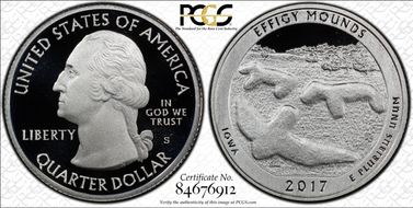 2017-S 25C Effigy Mounds NP-Silver PR70DCAM