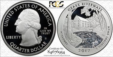 2017-S 25C Ozark NP-Silver PR70DCAM
