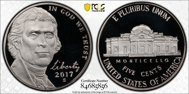 2017-S 5C First Day of Issue PR70DCAM