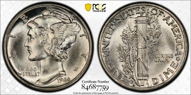 1944-D/D 10C RPM FS-501 MS66