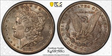 1881-S $1 MS62