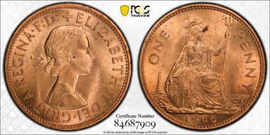 1966 1D S-4157 MS65RD