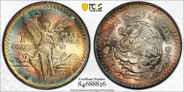 1985-Mo Onza Libertad Ag MS67