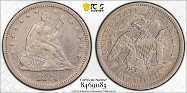 1873 25C Closed 3 VF30