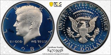 1981-S 50C Type 2 PR69DCAM