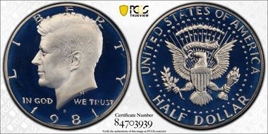 1981-S 50C Type 2 PR69DCAM