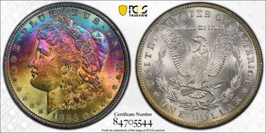 1886 $1 MS64