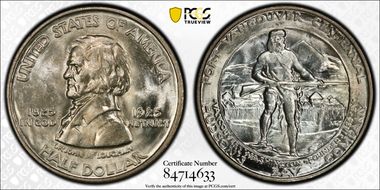 1925 50C Fort Vancouver MS65+