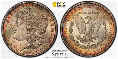 1881-S $1 MS64