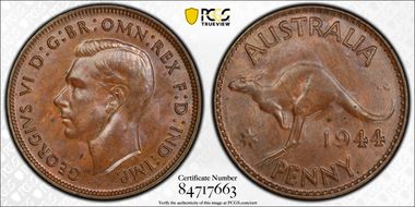 1944 Y. (p) 1D MS64BN