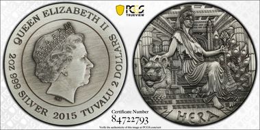 2015-P $2 Hera Antique Finish PR69