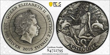 2015-P $2 Aphrodite Antique Finish PR69