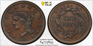 1839 1C Type of 1840 MS64BN