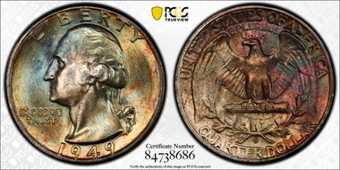 1949-D 25C MS67+