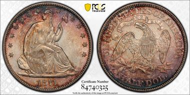 1871 50C WB-1 MPD MS62