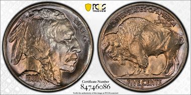 1938-D 5C Buffalo MS67