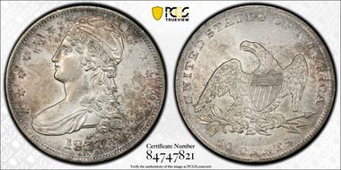 1837 50C GR-21 AU53