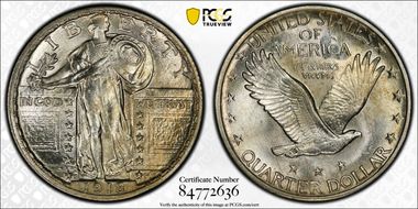 1918-S 25C MS64