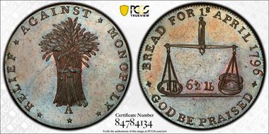 1796 Tk 1/2D DH-48 Gloucestershire Badminton MS64BN