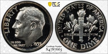 1955 10C PR68CAM