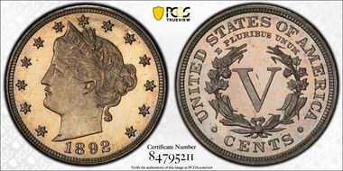 1892 5C PR66+ CAM