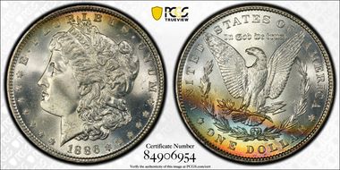 1886 $1 MS66+
