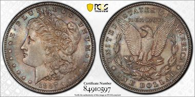 1887 $1 MS64