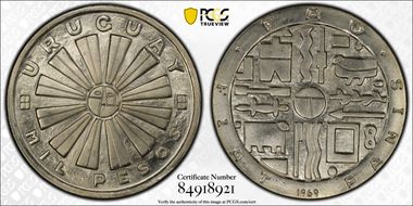 1969-So 1000 P F.A.O. Silver MS66