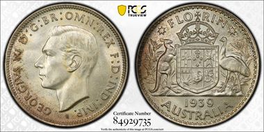 1939(m) Florin MS64
