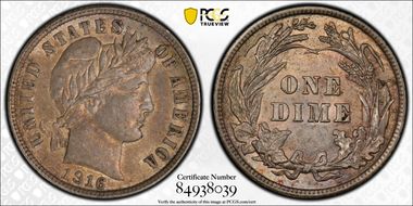 1916 10C Barber AU58