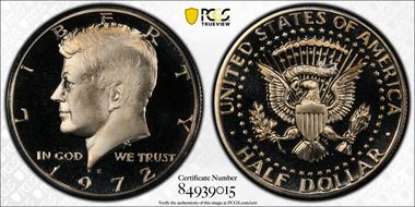1972-S 50C PR69DCAM