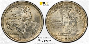 1925 50C Stone Mountain MS65
