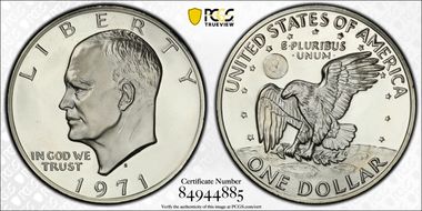 1971-S $1 Silver PR69DCAM