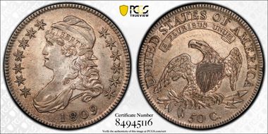 1809 50C O-102a AU53