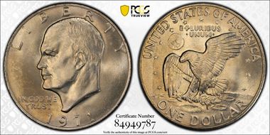 1971 $1 MS66+