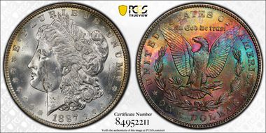 1887 $1 MS62