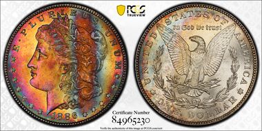 1886 $1 MS64
