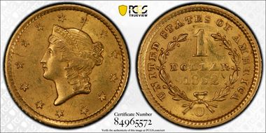 1852-O G$1 MS63