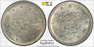 AH1327//3 (1911) 2 Kur KM-749 MS63