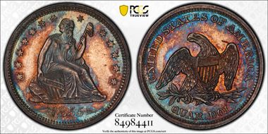 1855 25C Arrows PR63