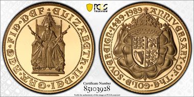 1989 Sov 500th Anniv. Sov S-SC3  Au PR70DCAM