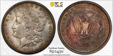 1896 $1 MS63