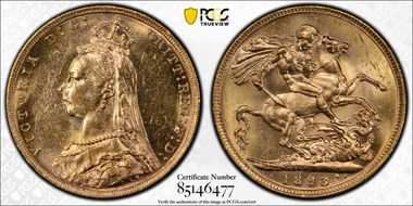 1893-M Sov S-3867C Jubilee Head MS62