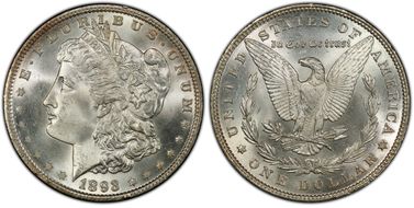 1893 $1 MS66